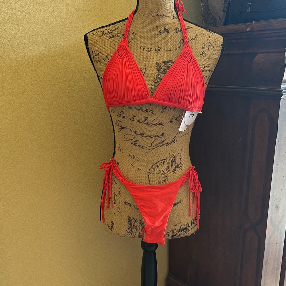 PQ Swim Red Bikini Set